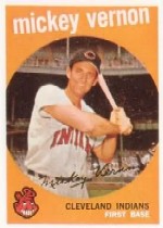 1959 Topps Baseball Cards      115     Mickey Vernon
